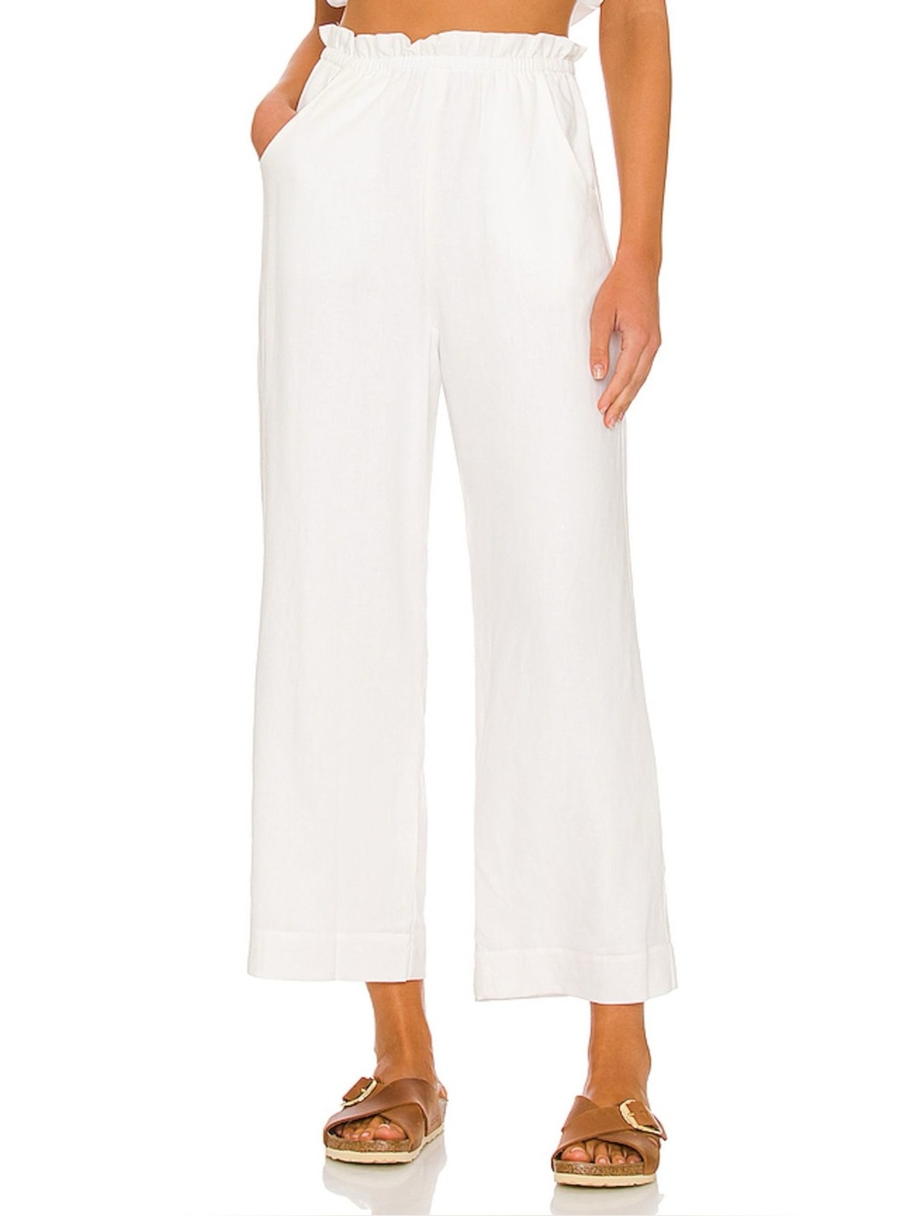 Show Me Your Mumu Peggy Pants Linen Wide Leg Women’s Size XL
